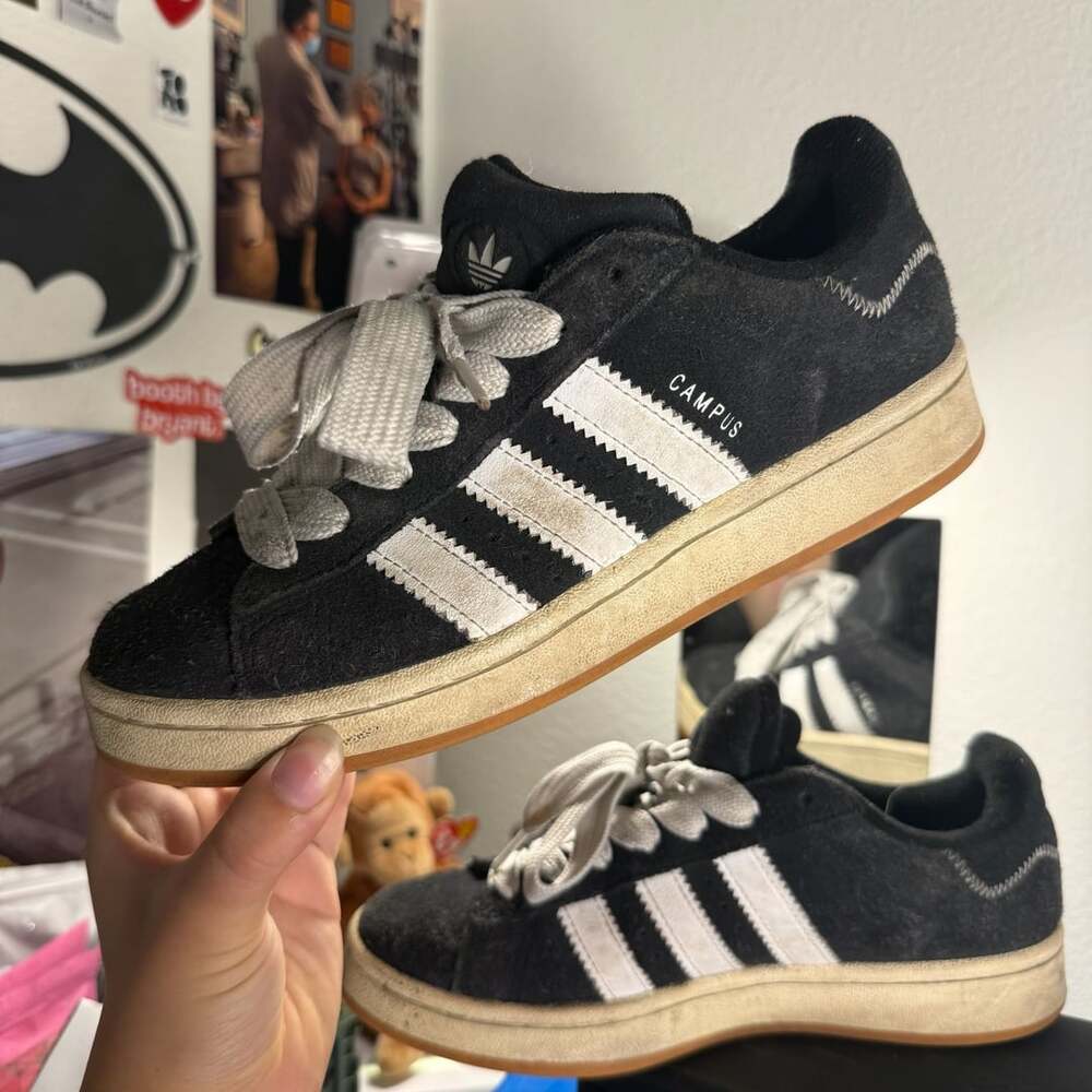 Adidas Campus 00s Size 7 Core Black Sneakers (Box not included)